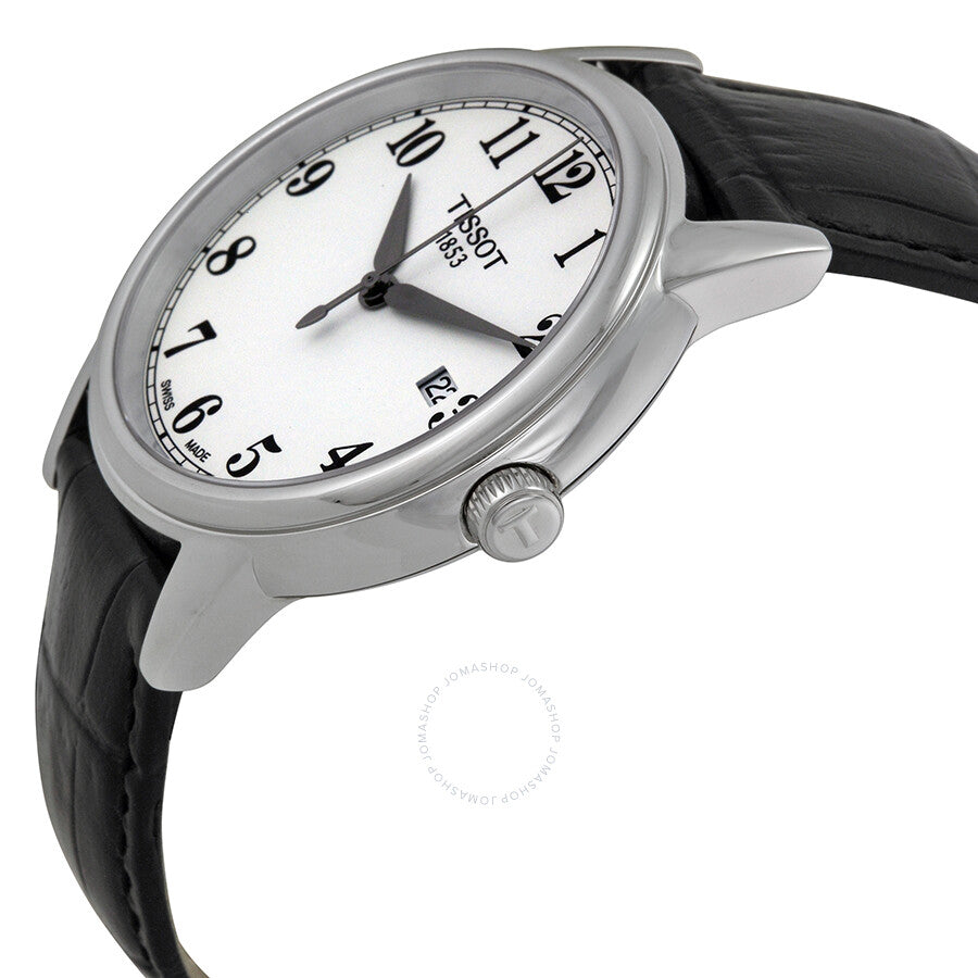 Tissot Carson White Dial Black Leather Men's Watch T0854101601200 - Dawson Watches #2