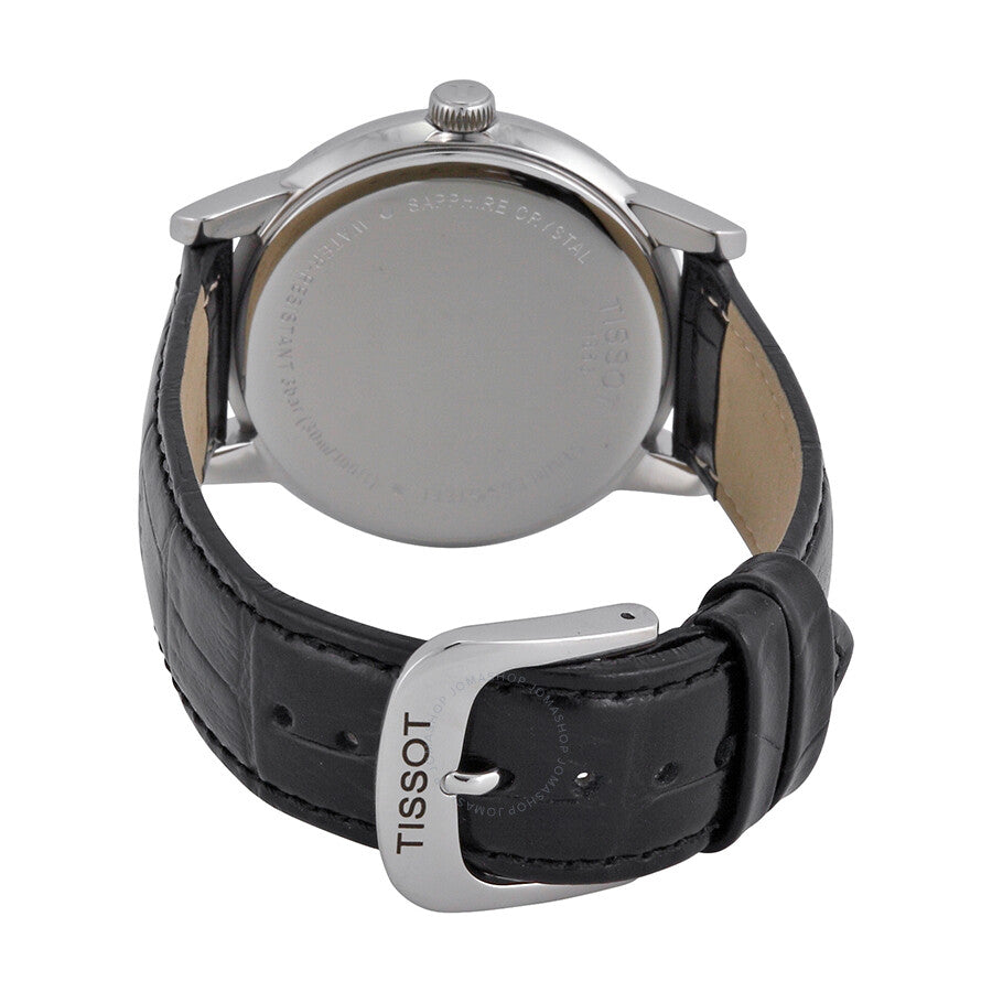 Tissot Carson White Dial Black Leather Men's Watch T0854101601200 - Dawson Watches #3