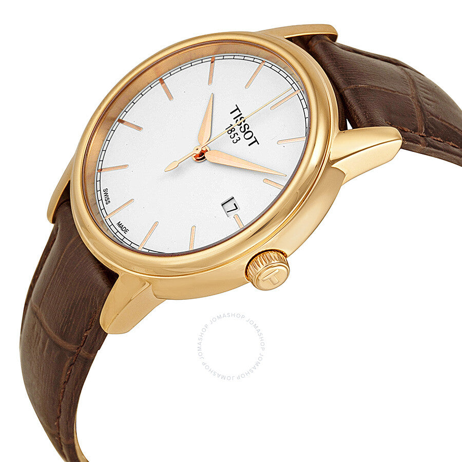 Tissot Carson White Dial Brown Leather Men's Watch T0854103601100 - Dawson Watches #2