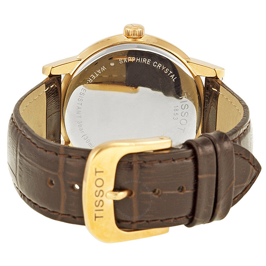 Tissot Carson White Dial Brown Leather Men's Watch T0854103601100 - Dawson Watches #3