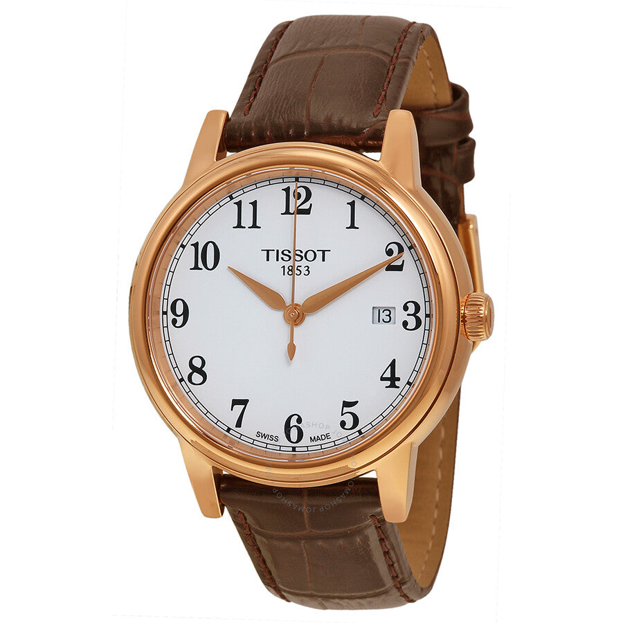 Tissot Carson White Dial Brown Leather Men's Watch T0854103601200 - Dawson Watches