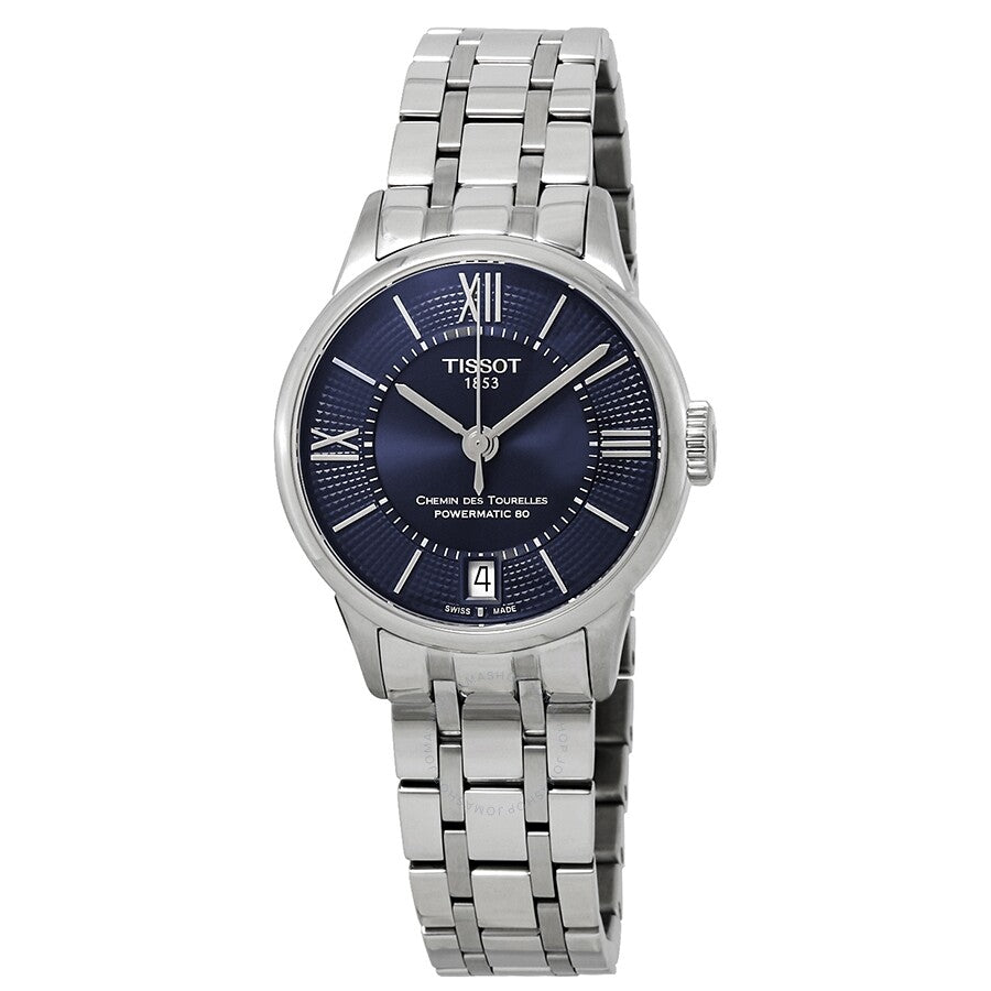 Tissot Chemin Des Tourelles Automatic Blue Dial Ladies Watch T099.207.11.048.00 - Dawson Watches