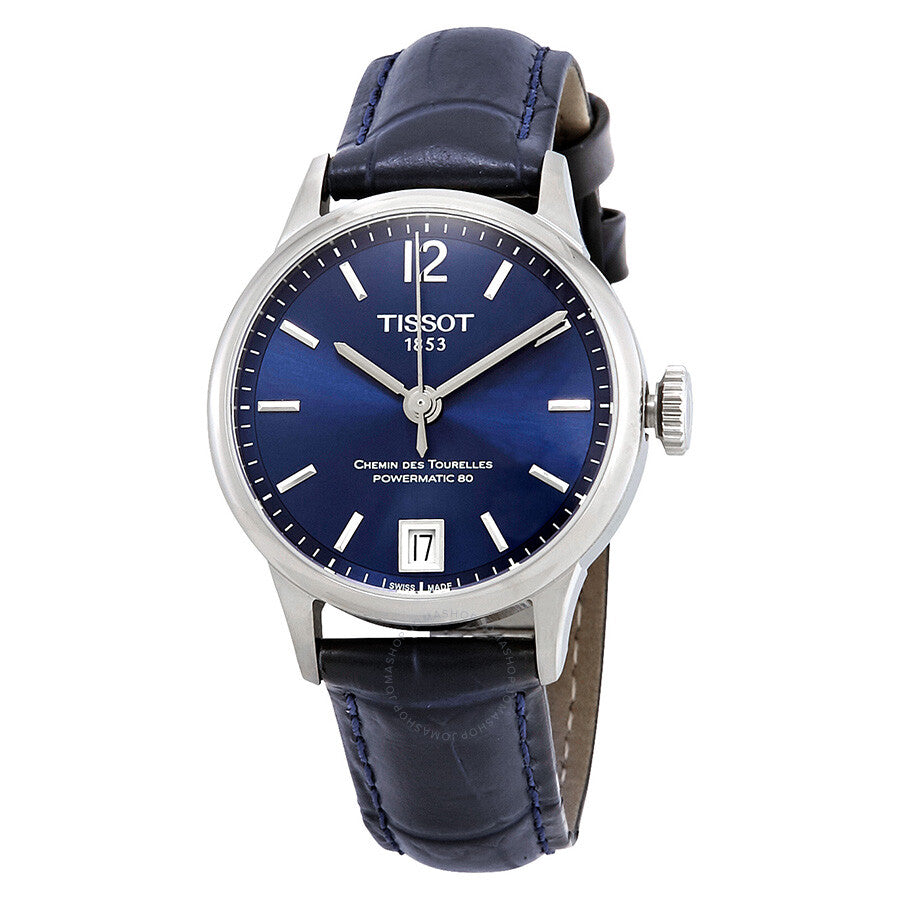 Tissot Chemin Des Tourelles Automatic Chronometer Blue Dial Ladies Watch T099.207.16.047.00 - Dawson Watches