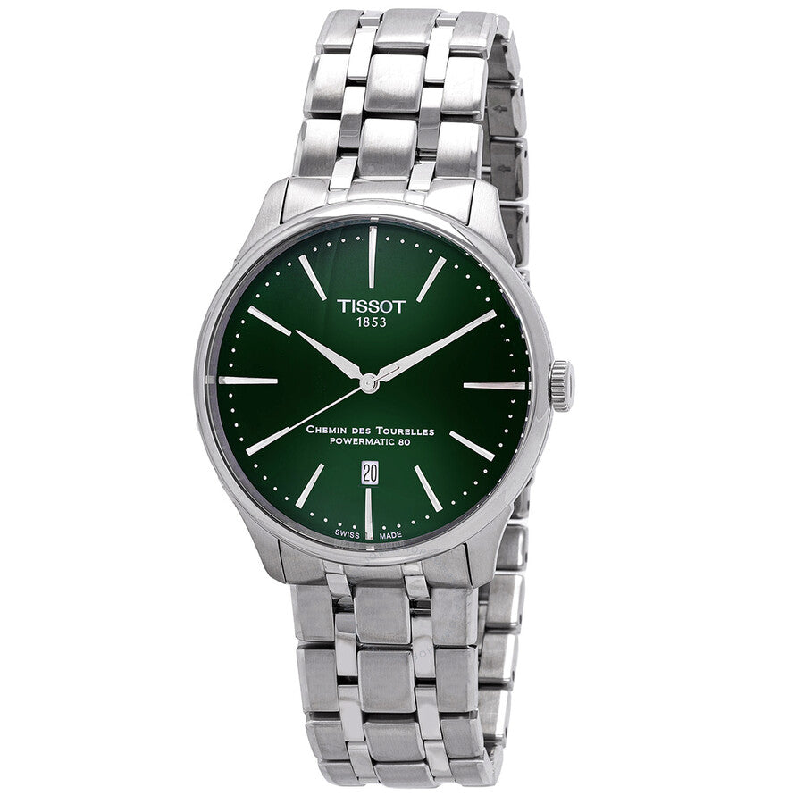 Tissot Chemin Des Tourelles Automatic Green Dial Men's Watch T139.407.11.091.00 - Dawson Watches