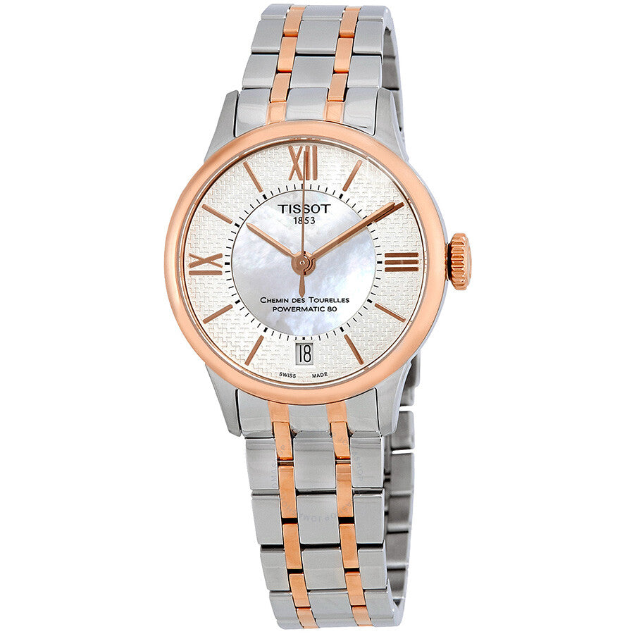 Tissot Chemin Des Tourelles Mother of Pearl Dial Ladies Watch T099.207.22.118.01 - Dawson Watches