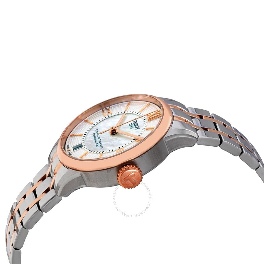 Tissot Chemin des Tourelles Automatic Mother of Pearl Dial Ladies Watch T099.207.22.118.02 - Dawson Watches #2
