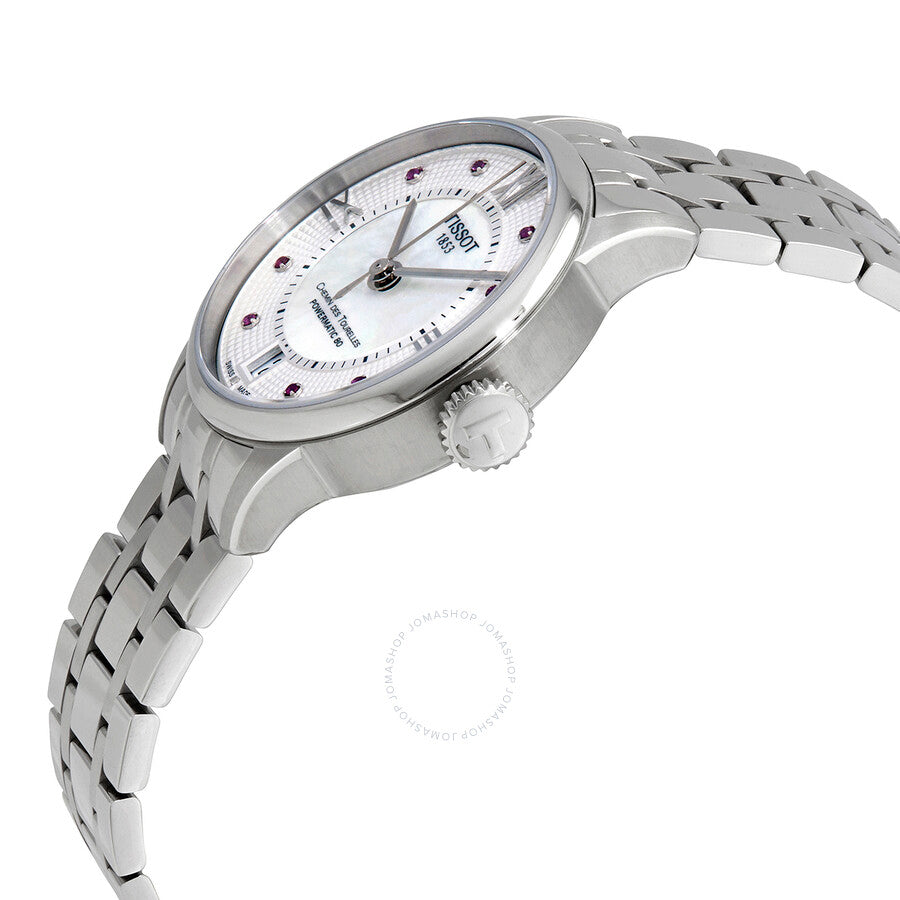 Tissot Chemin Des Tourelles White Mother of Pearl Rubies Dial Ladies Watch T099.207.11.113.00 - Dawson Watches #2