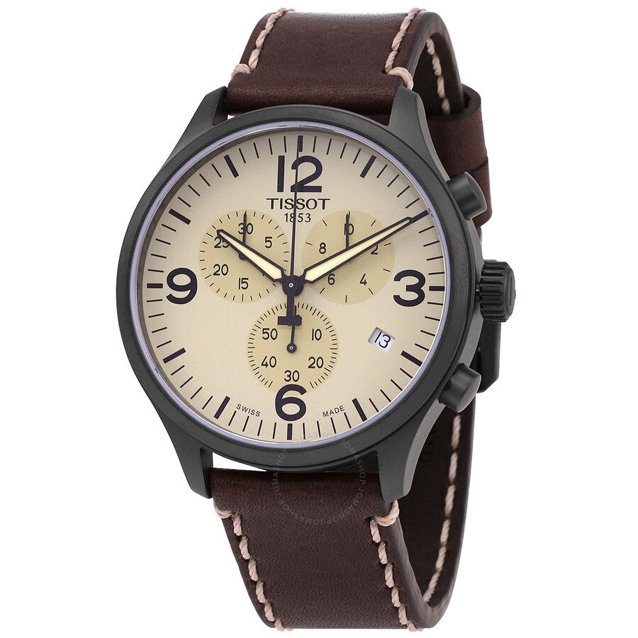 Tissot Chrono XL Chronograph Quartz Beige Dial Men's Watch T1166173626700 - Dawson Watches