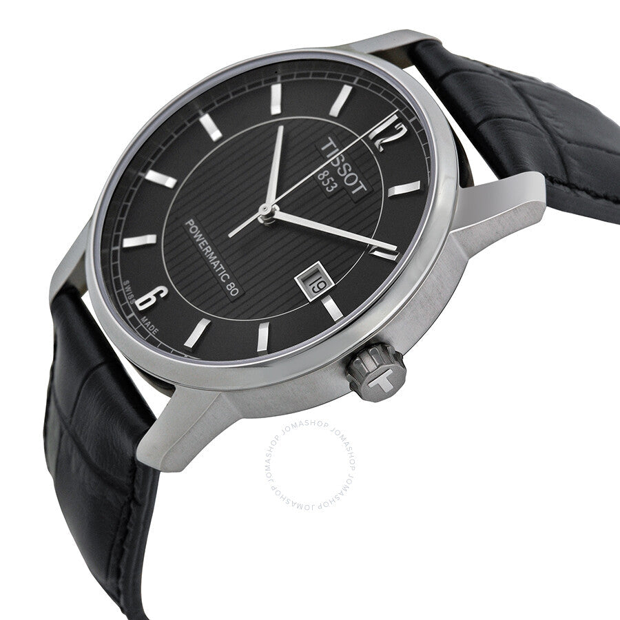 Tissot Classic Titanium Powermatic 80 Black Dial Men's Watch T0874074605700 - Dawson Watches #2