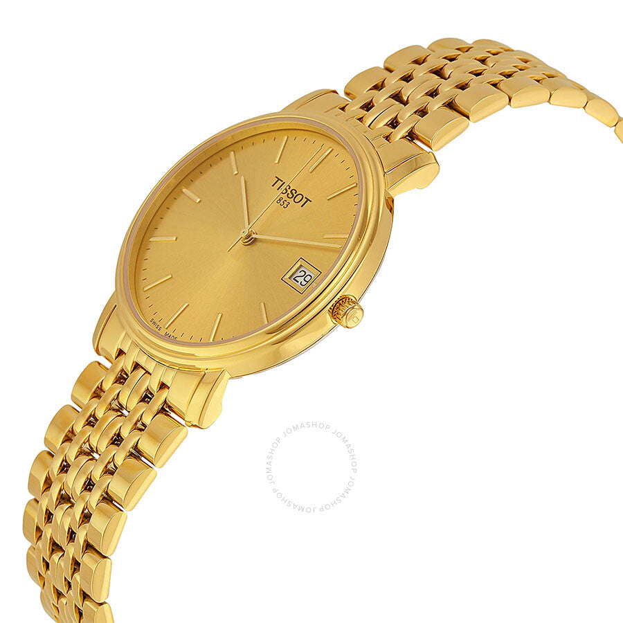 Tissot Classic Desire Champagne Dial Gold-tone Ladies Watch T52548121 - Dawson Watches #2