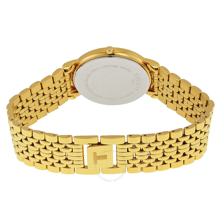 Tissot Classic Desire Champagne Dial Gold-tone Ladies Watch T52548121 - Dawson Watches #3