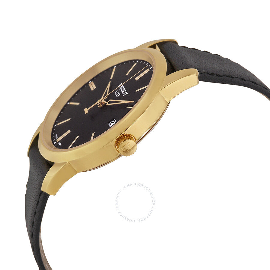 Tissot Classic Dream Black Dial  Black Leather Men's T0334103605101 - Dawson Watches #2