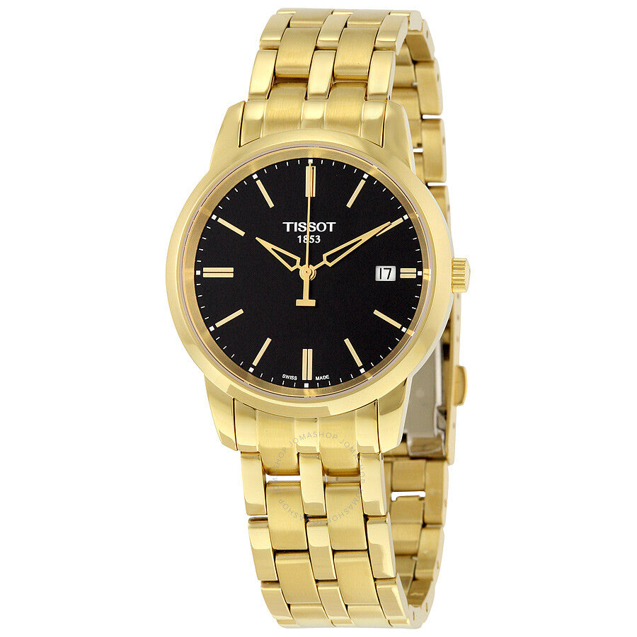Tissot Classic Dream Black Dial Gold PVD Watch T033.410.33.051.01 - Dawson Watches