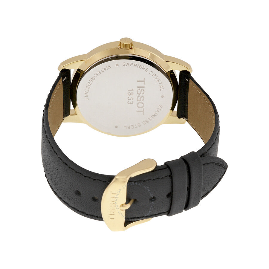 Tissot Classic Dream Black Dial  Black Leather Men's T0334103605101 - The Watches Men & Co #3