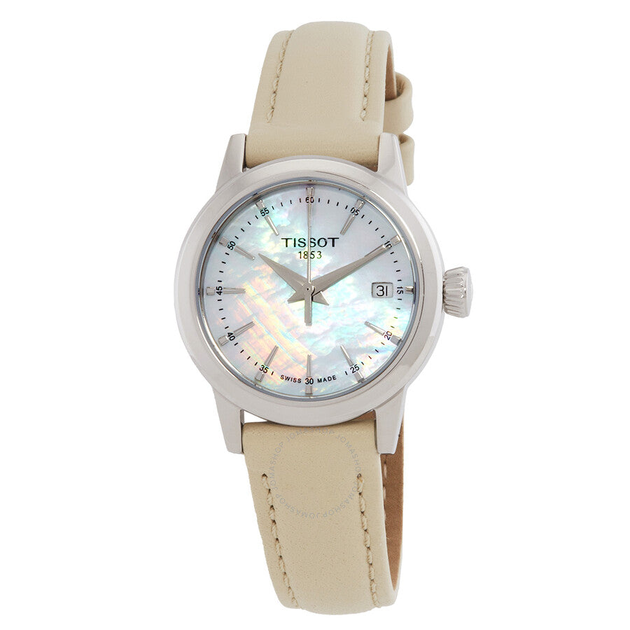 Tissot Classic Dream Quartz White Mother of Pearl Dial Ladies Watch T1292101611100 - Dawson Watches