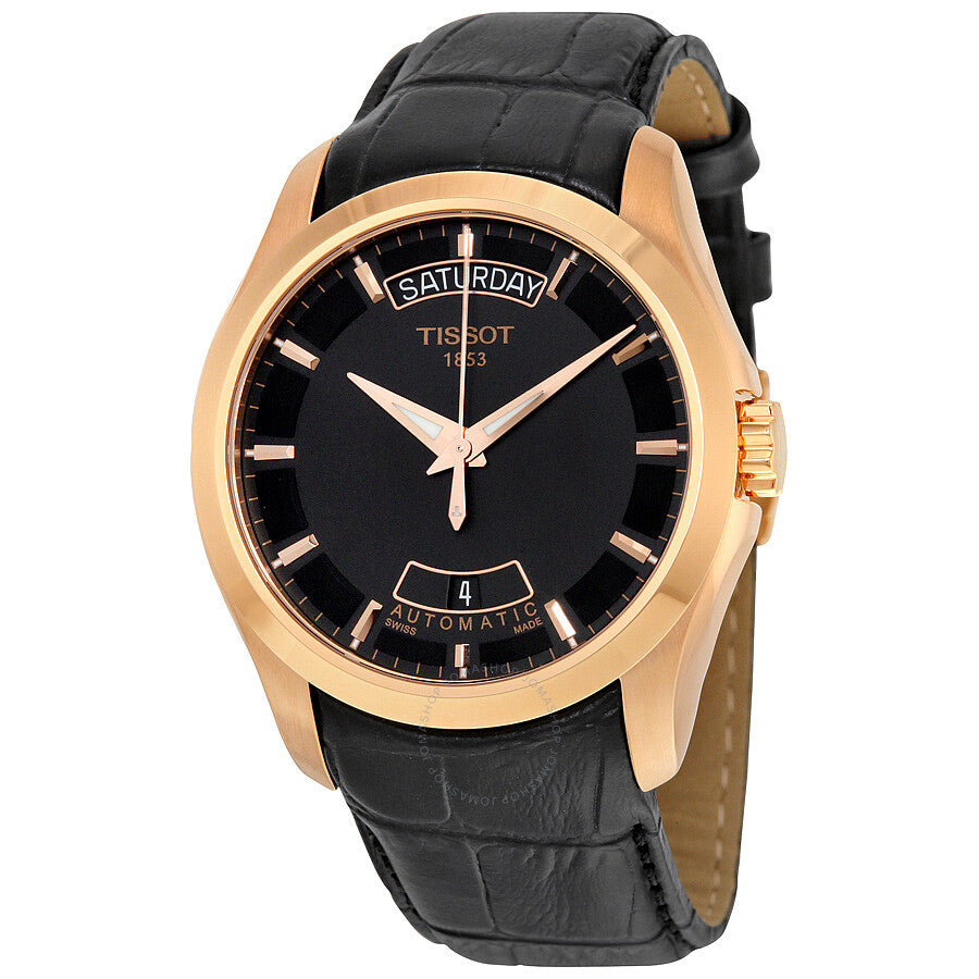 Tissot Couturier Automatic Black Dial Men's Watch T0354073605100 - Dawson Watches