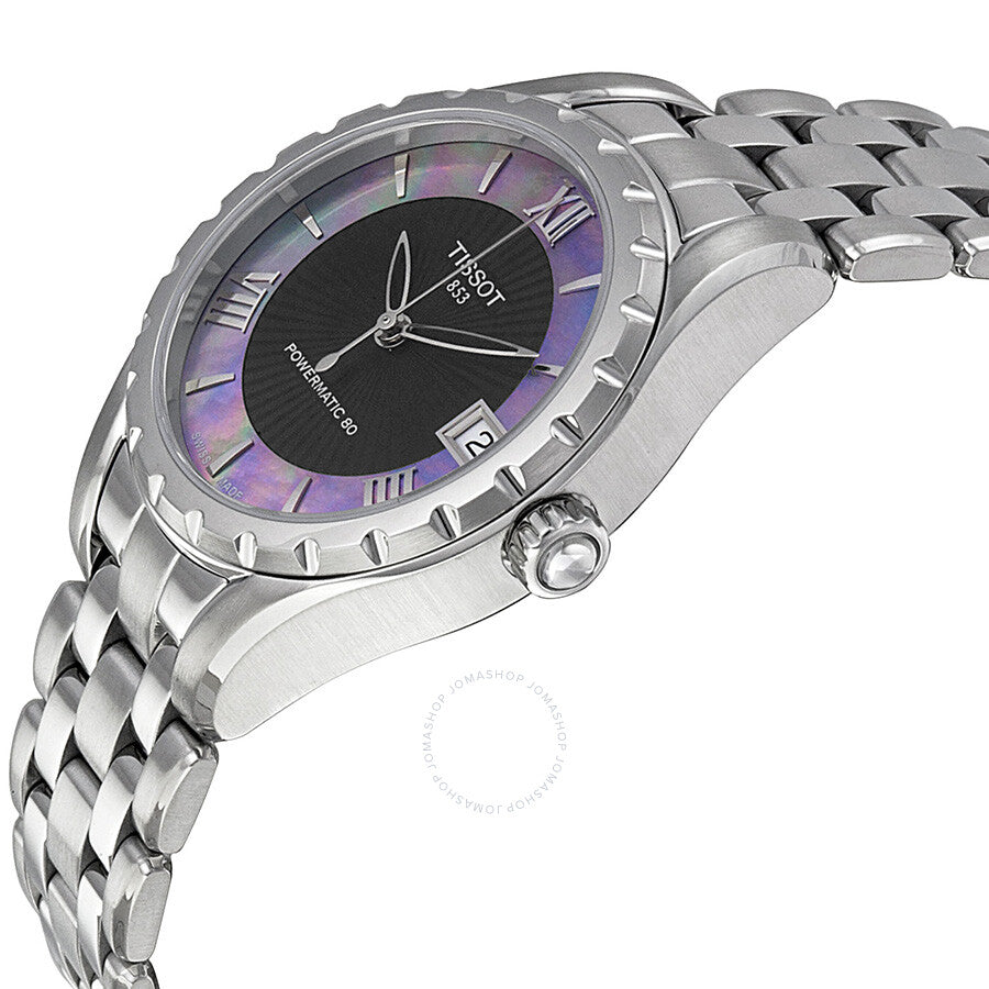 Tissot Couturier Automatic Black Dial Ladies Watch T0722071112800 - Dawson Watches #2