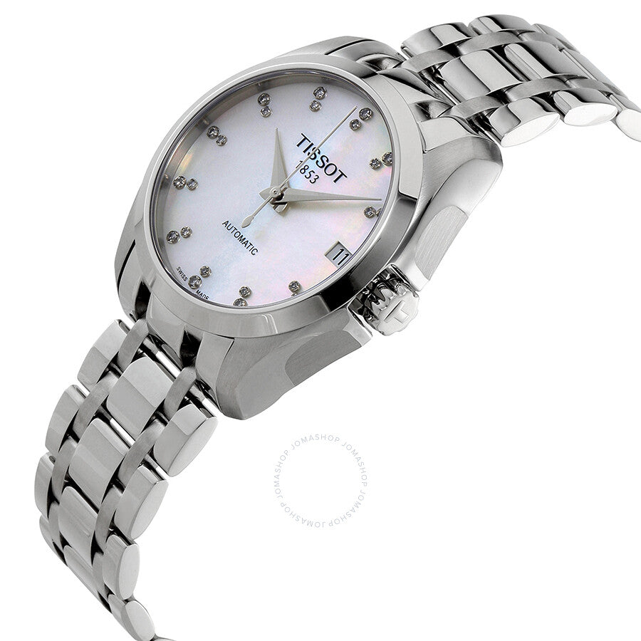 Tissot Couturier Automatic Mother of Pearl Ladies Watch T035.207.11.116.00 - Dawson Watches #2