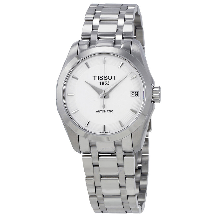 Tissot Couturier Automatic Silver Dial Ladies Watch T035.207.11.011.00 - Dawson Watches