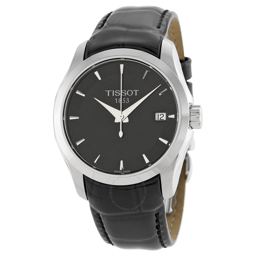 Tissot Couturier Black Dial Ladies Watch T0352101605100 - Dawson Watches