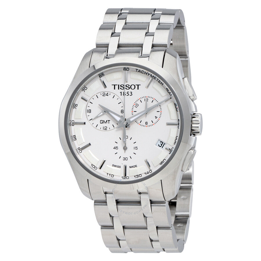 Tissot Couturier GMT Silver Dial Trend stainless Steel - Dawson Watches