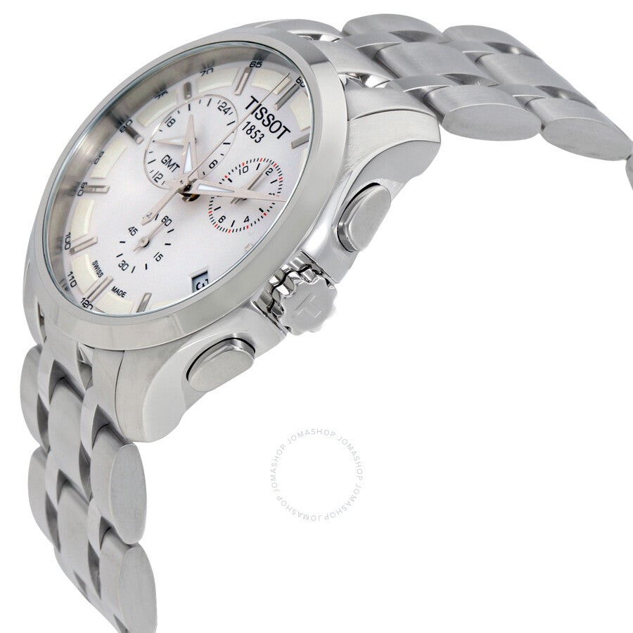 Tissot Couturier GMT Silver Dial Trend stainless Steel - Dawson Watches #2
