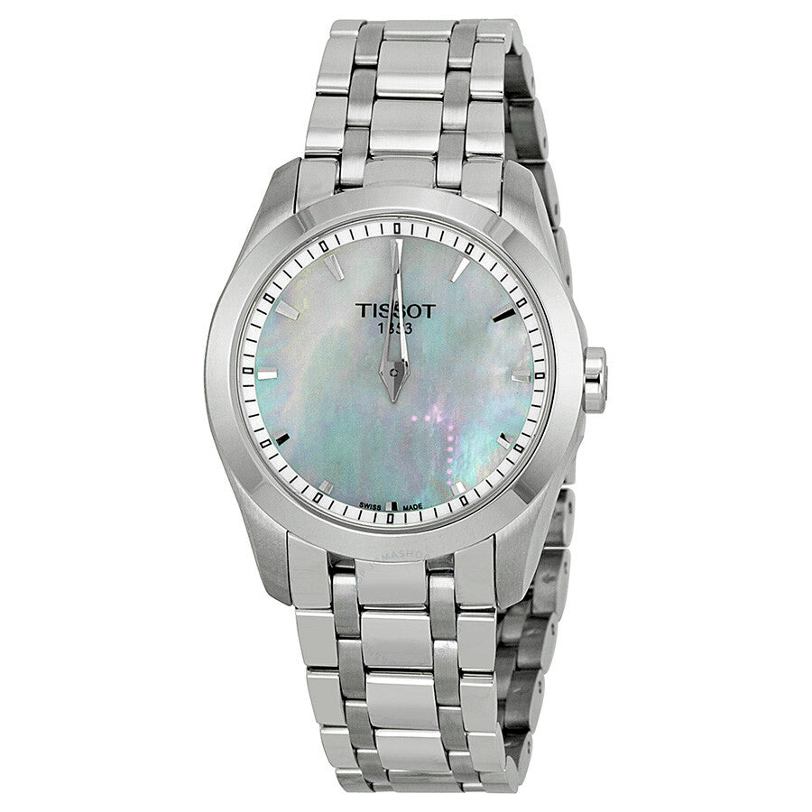 Tissot Couturier Mother of Pearl Dial Stainless Steel Ladies Watch T0352461111100 - Dawson Watches