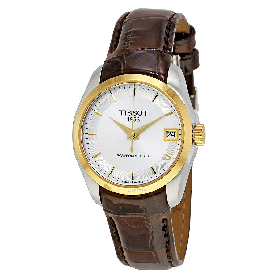 Tissot Couturier Powermatic 80 Silver Dial Ladies Watch T0352072603100 - Dawson Watches