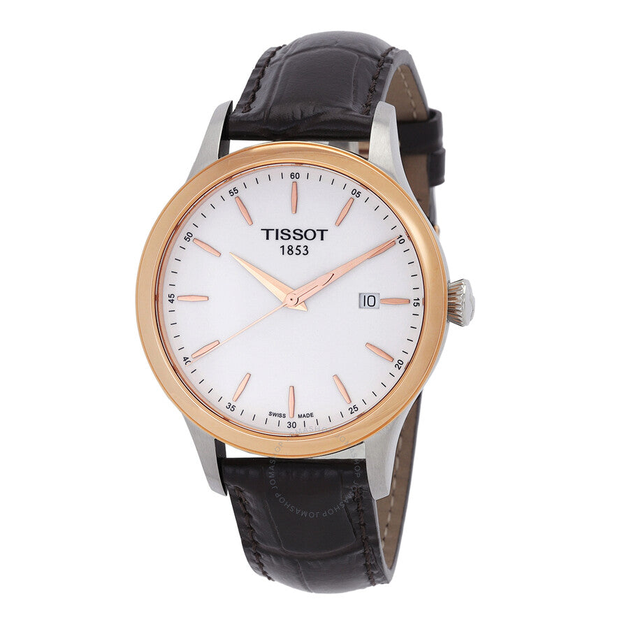 Tissot Couturier White Dial Brown Leather Men's Watch T9124104601100 - Dawson Watches
