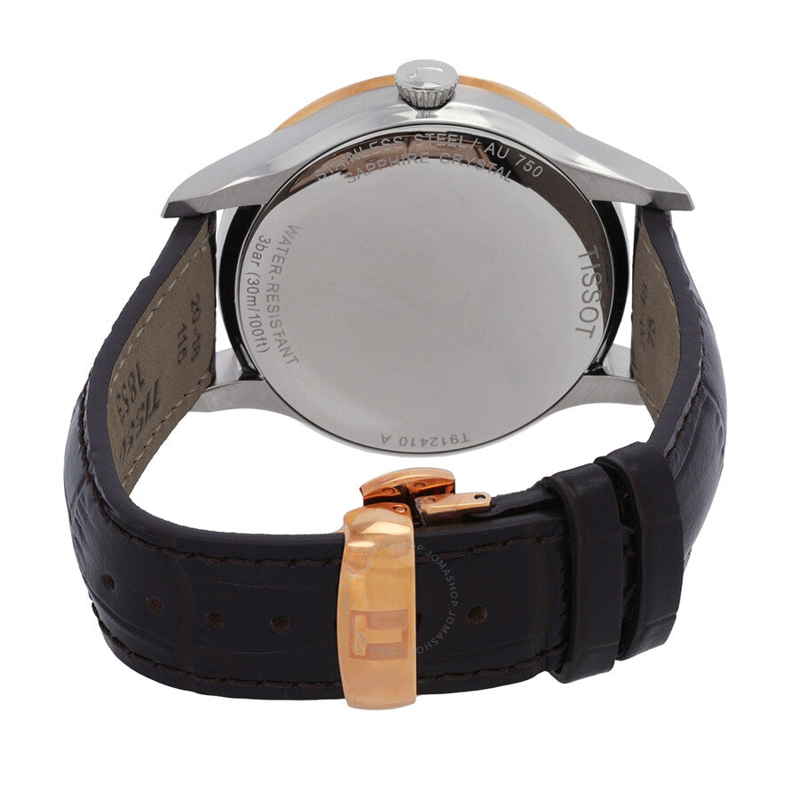 Tissot Couturier White Dial Brown Leather Men's Watch T9124104601100 - Dawson Watches #3