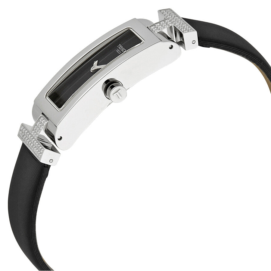 Tissot Equi-T Black Dial Ladies Diamond Watch T58.1.325.50 - Dawson Watches #2