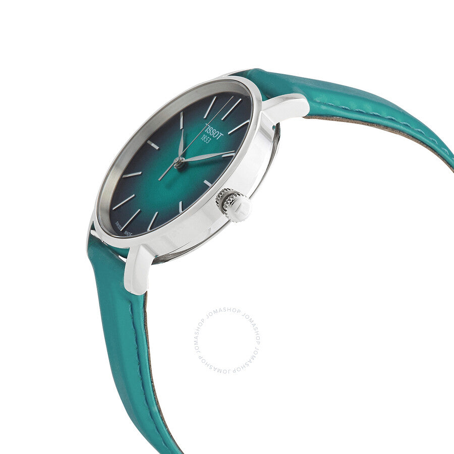 Tissot Everytime Lady Quartz Turquoise Dial Watch T1432101709100 - Dawson Watches #2