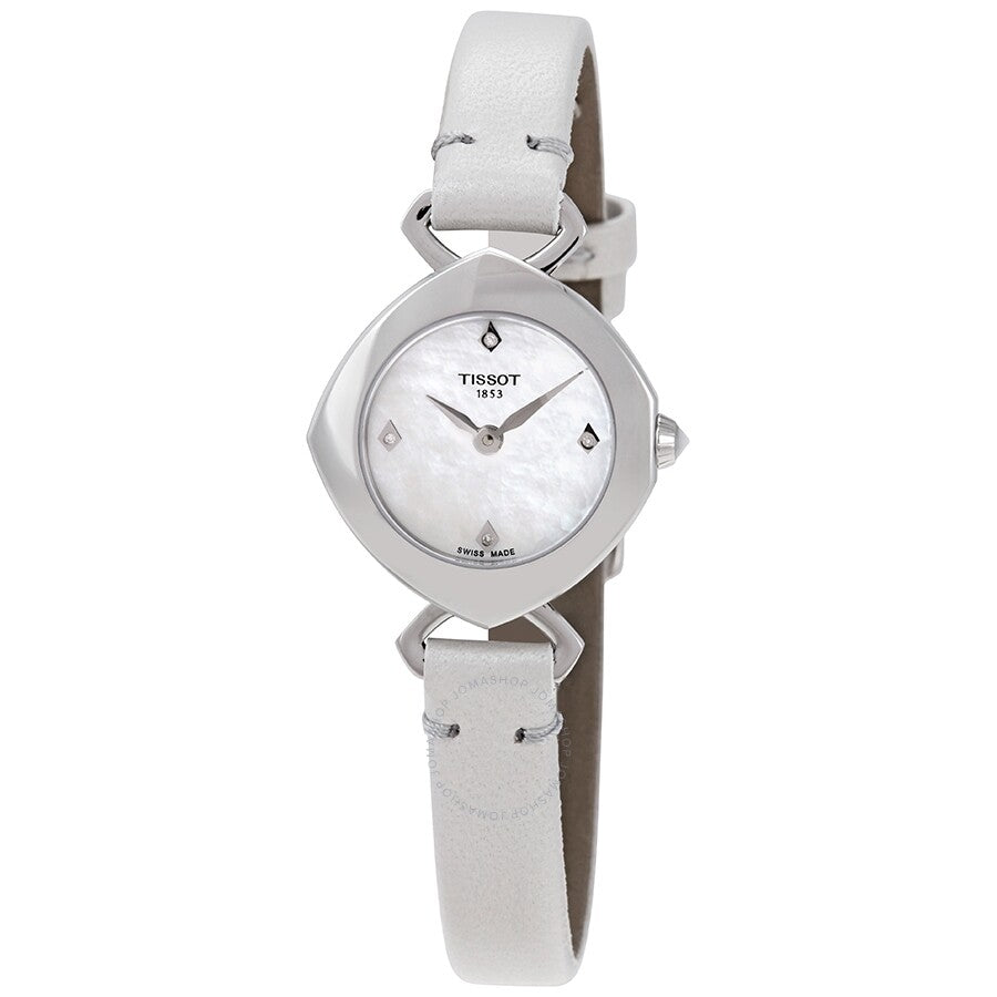 Tissot Femini-T Mother of Pearl Diamond Dial Ladies Watch T1131091611601 - Dawson Watches