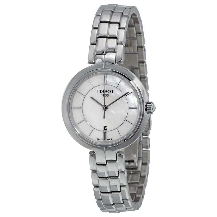 Tissot Flamingo Mother of Pearl Dial Ladies Watch T0942101111100 - Dawson Watches