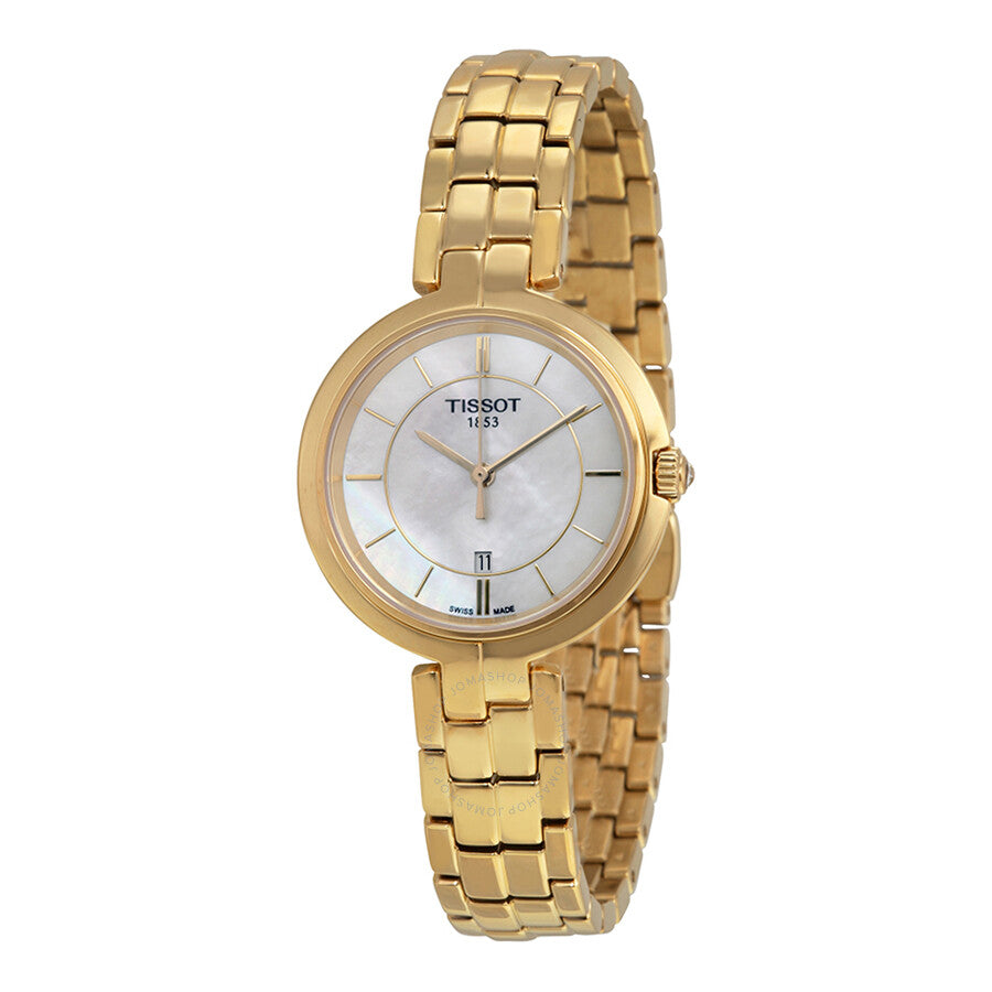 Tissot Flamingo White Mother of Pearl Dial Ladies Watch T094.210.33.111.00 - Dawson Watches