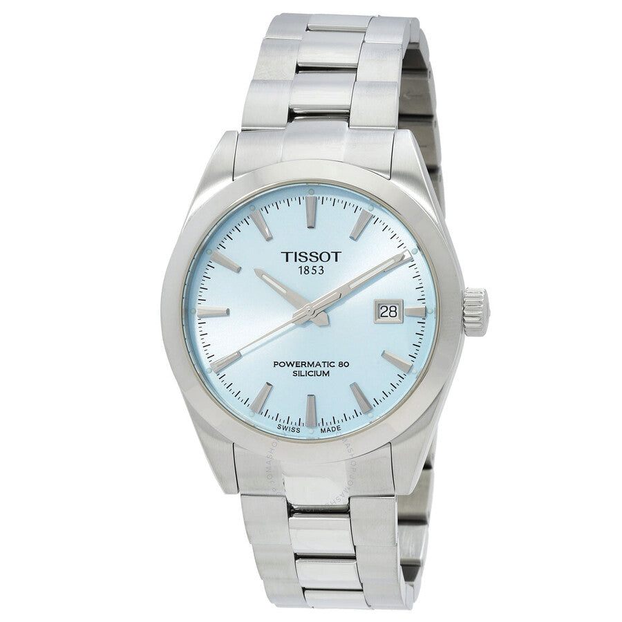 Tissot Gentleman Powermatic 80 Automatic Ice Blue Dial Watch T127.407.11.351.00 - Dawson Watches