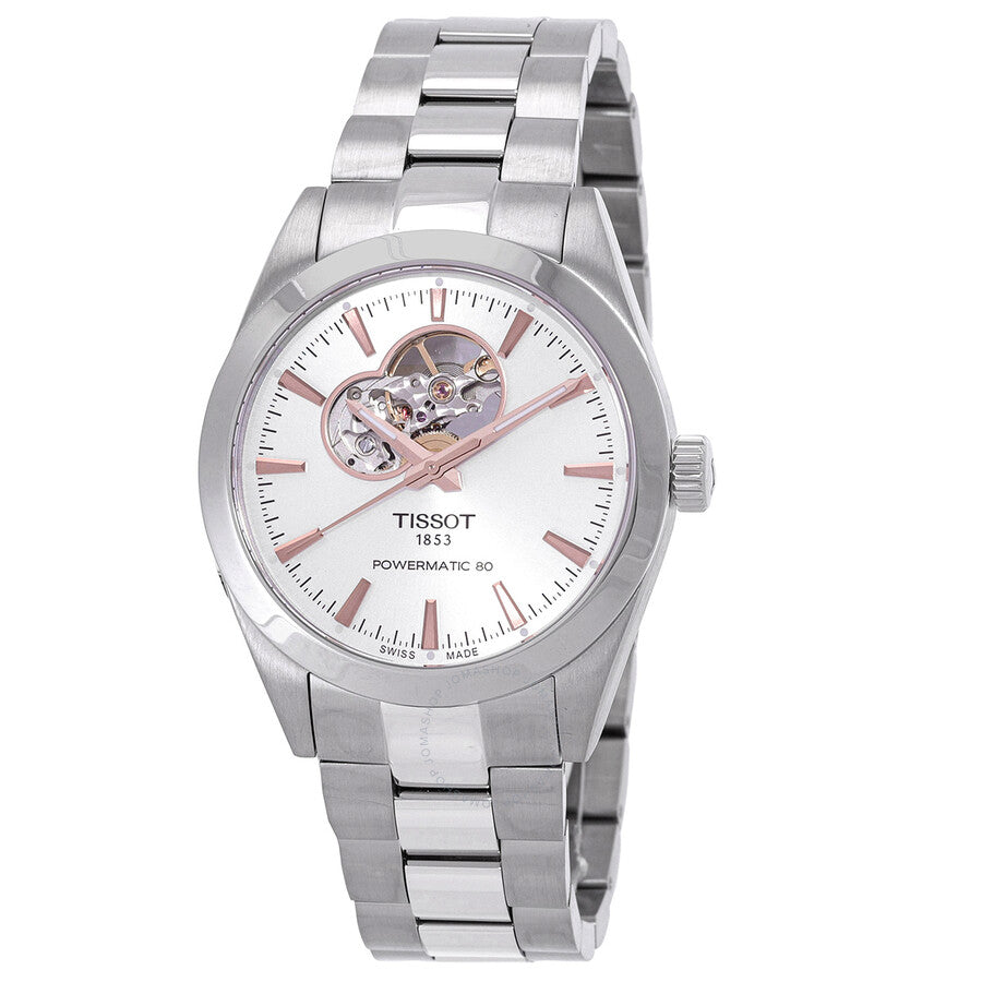 Tissot Gentleman Powermatic 80 Open Heart Automatic Silver Dial Watch T127.407.11.031.01 - Dawson Watches