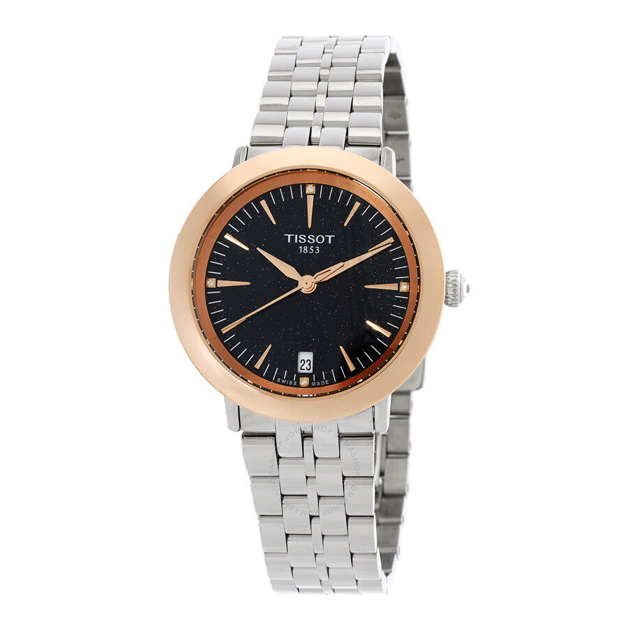 Tissot Glendora Quartz Diamond Blue Dial Ladies Watch T929.210.41.046.00 - Dawson Watches