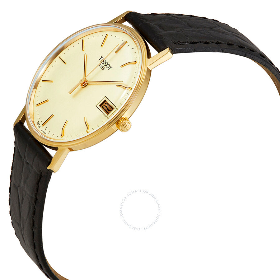 Tissot Goldrun Hesalite Champagne Dial Unisex Watch T71340121 - Dawson Watches #2