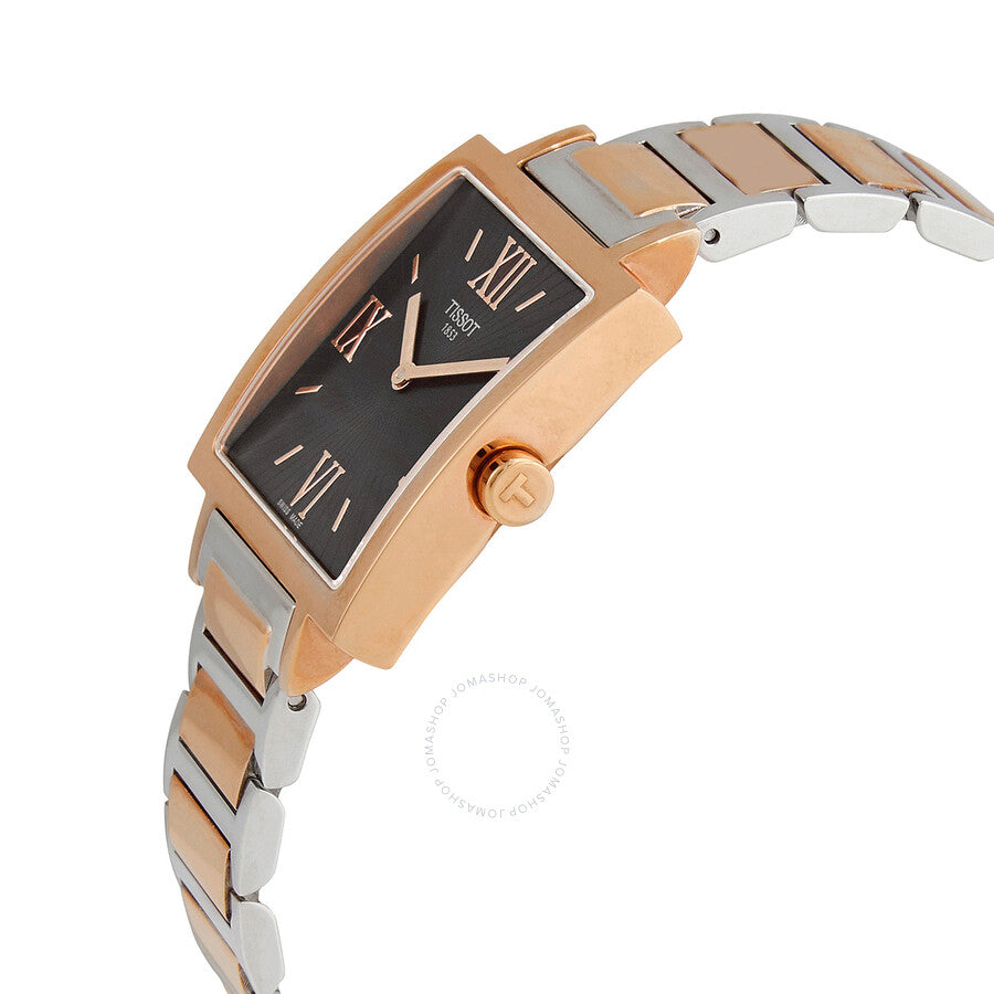 Tissot Happy Chic Quartz Black Dial Two-tone Ladies Watch T034.309.32.068.00 - Dawson Watches #2