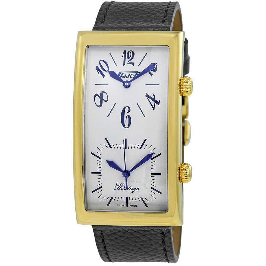 Tissot Heritage Dual Time Dial Black Leather Men's Watch T56564339 - Dawson Watches