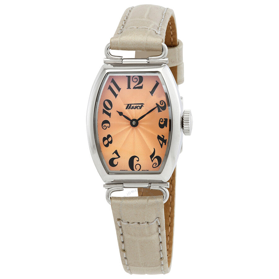 Tissot Heritage Quartz Orange Dial Ladies Watch T128.109.16.282.00 - Dawson Watches