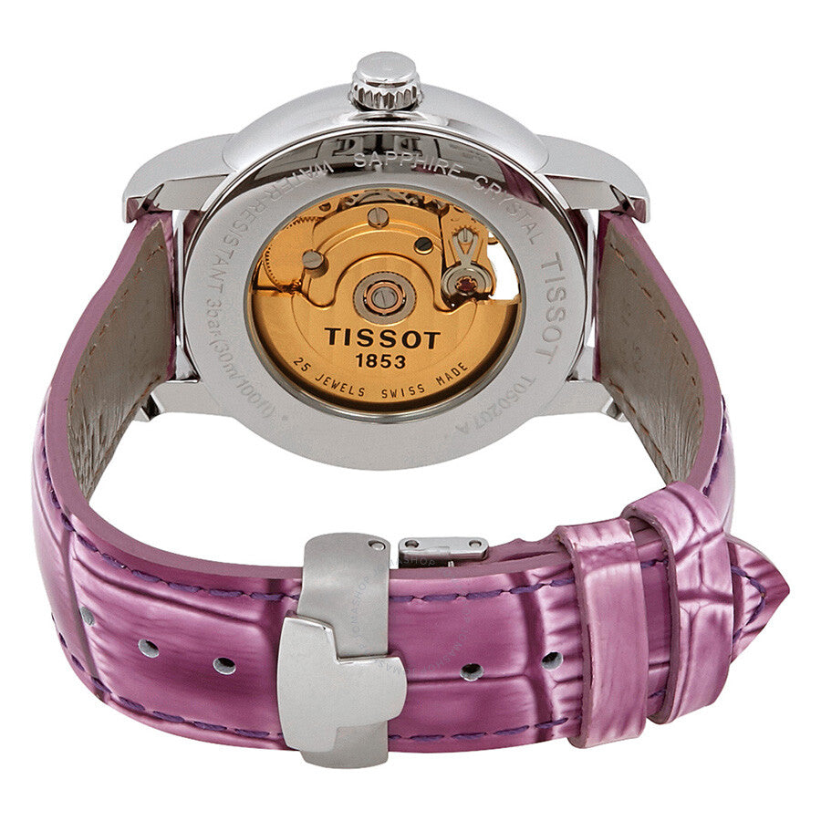 Tissot Lady Heart Purple Leather Automatic Watch T050.207.16.031.00 - Dawson Watches #3