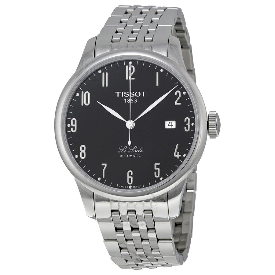 Tissot Le Locle Black Dial Stainless Steel Men's Watch T41148352 - Dawson Watches