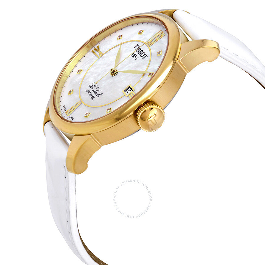 Tissot Le Locle Automatic Diamond Mother of Pearl Dial Ladies Watch T41.5.453.86 - Dawson Watches #2