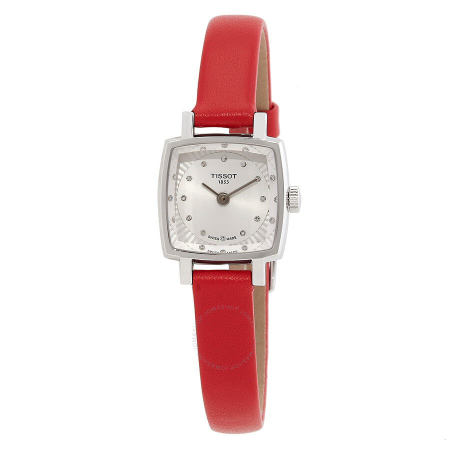 Tissot Lovely Square Valentines Quartz Diamond Silver Dial Ladies Watch T0581091603600 - Dawson Watches