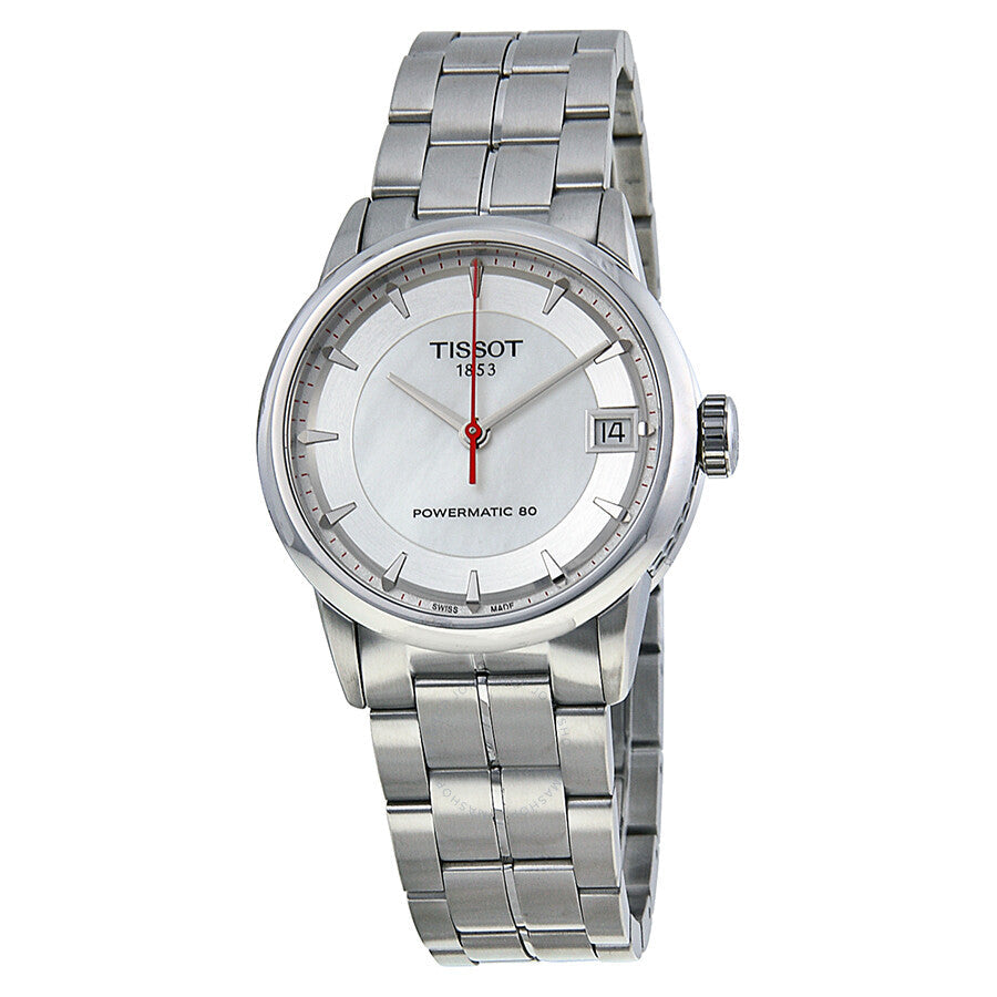 Tissot Luxury Asian Games Automatic Mother of Pearl Dial Stainless Steel Ladies Watch T0862071111101 - Dawson Watches