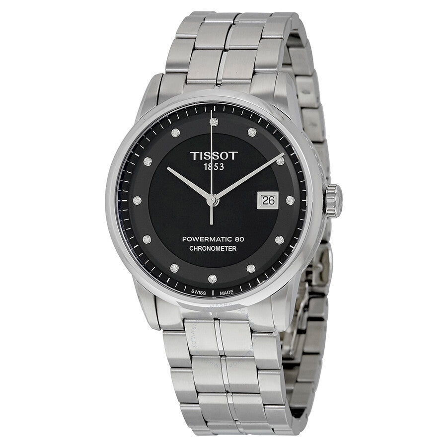 Tissot Luxury Automatic Black Diamond Dial Men's Watch T086.408.11.056.00 - Dawson Watches