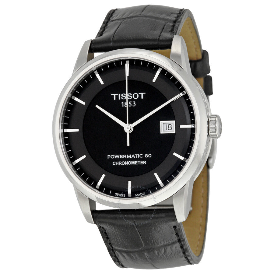 Tissot Luxury Automatic Stainless Steel Black Dial Men's Watch T0864081605100 - Dawson Watches