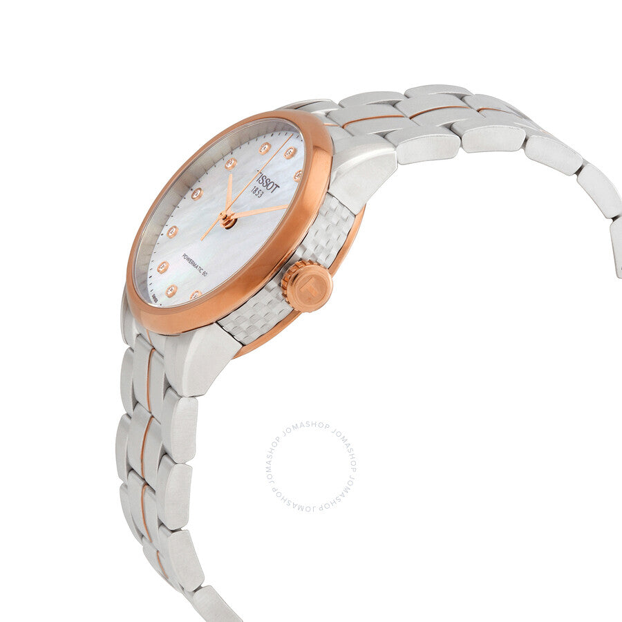 Tissot Luxury Automatic Diamond White Mother of Pearl Dial Ladies Watch T086.207.22.116.00 - Dawson Watches #2